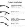 Aliotech 16 Pairs of Soft Silicone Eyewear Ear Hook Eyewear Retainers Silicone Non-slip Sleeve Eyewear Ear Hook Eyewear Sunglasses Reading Glasses Holder(Open diameter size: 5 * 2MM), Black+clear, view 3
