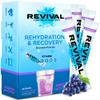 Revival Rapid Rehydration, Electrolytes Powder - High Strength Vitamin C, B1, B3, B5, B12 Supplement Sachet Drink, Effervescent Electrolyte Hydration Tablets - 12 Pack Concord Grape view 1