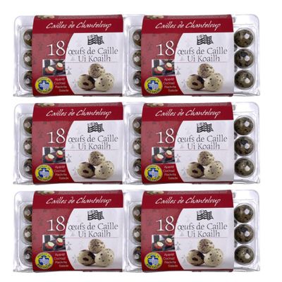 BonneBouffe Fresh Quail Eggs 6 x 18 eggs