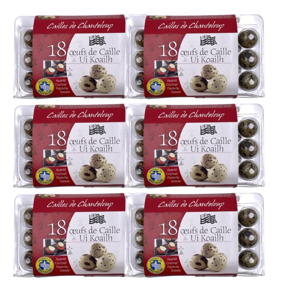 BonneBouffe Fresh Quail Eggs 6 x 18 eggs