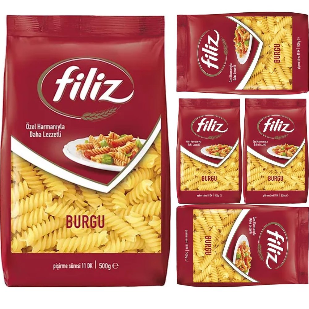 Filiz Pasta Fusilli 500 Gram x 5 Packs