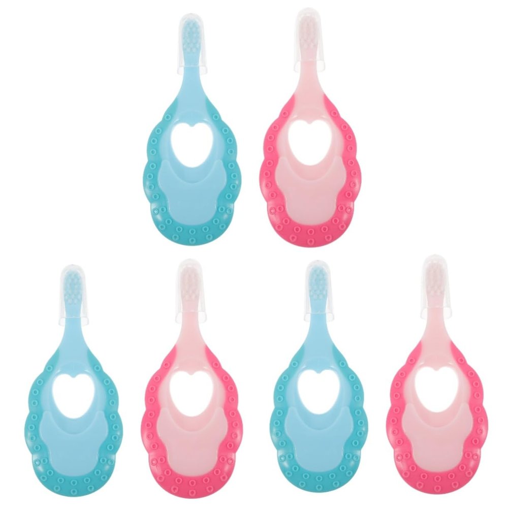 minkissy 6pcs Boys and Girls Toothbrushes Soft Brush Boy Girl Toothbrushes Lovely Design Comfortable Manual Daily Use Travel and Accessory
