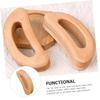FRCOLOR Wooden Handheld Massager for Neck and Shoulder Reusable Gua Sha Board for Body Massage Therapy Portable Wood Acupuncture Point Massager Tool view 3