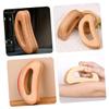 FRCOLOR Wooden Handheld Massager for Neck and Shoulder Reusable Gua Sha Board for Body Massage Therapy Portable Wood Acupuncture Point Massager Tool view 4