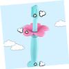 minkissy 4pcs Silicone Toothbrush for Boy Girl Boys and Girls Protective Baffle Training Toothbrush Bristles for Oral Care for First Brushing Experience view 2