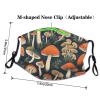 YYHWHJDE Adult Masks Washable 5 PCS Soft breathable Suitable for camping, running, traveling daily use Vintage Edible Mushrooms Pattern view 4