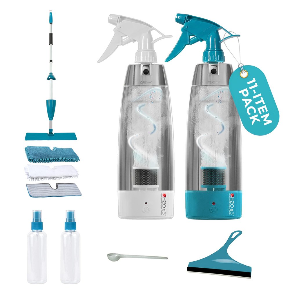 H2O e3 PRO All Purpose Cleaner Cleaning System - Multipurpose Cleaner, Disinfectant, Sanitiser, Deodoriser - Electrolysed Water, Sodium Hypochlorite, Hypochlorous Acid, Generator