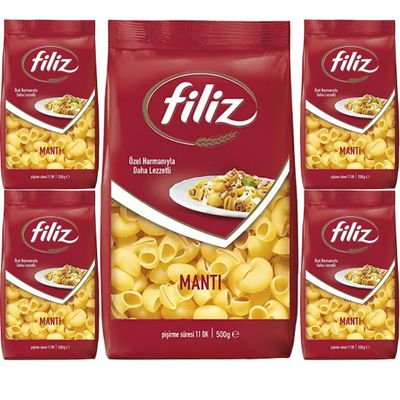 Filiz Pasta Pipe Rigate 500 Gram x 5 Packs