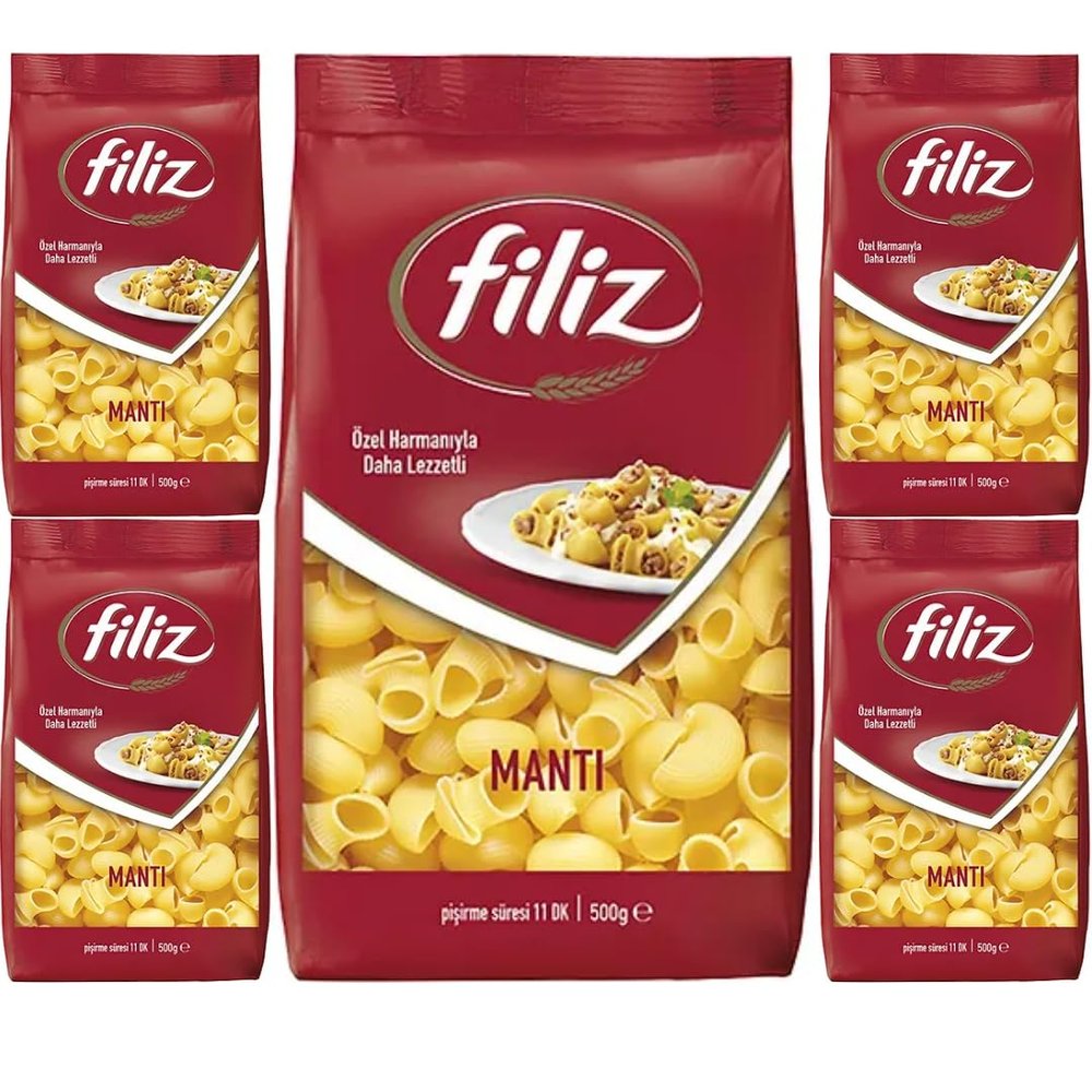 Filiz Pasta Pipe Rigate 500 Gram x 5 Packs