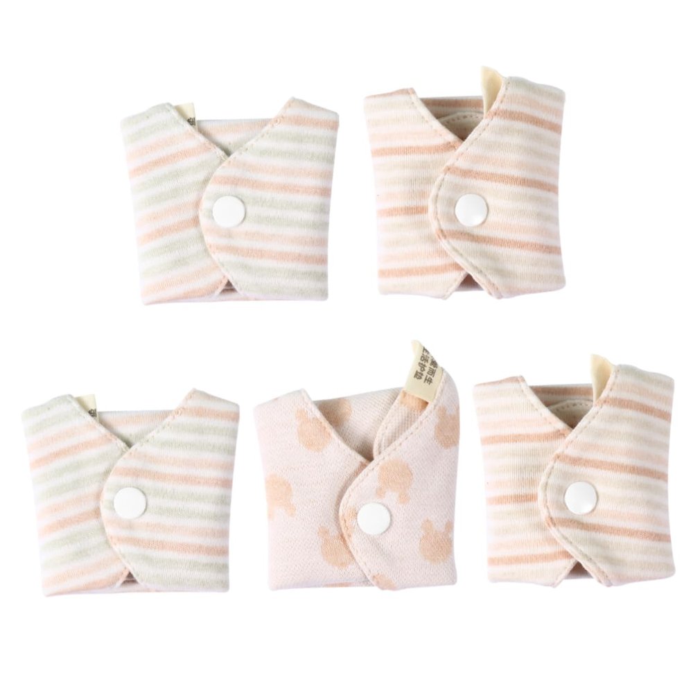 Beaupretty 10pcs Reusable Cotton Sanitary Pads for Women Soft Breathable Washable Menstrual Pads for Period and Postpartum Use Random Style