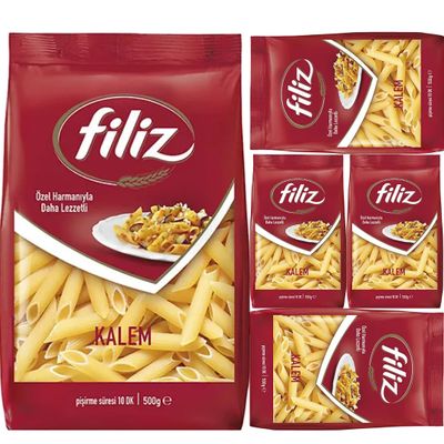 Filiz Pasta Penne Rigate 500 Gram x 5 Packs