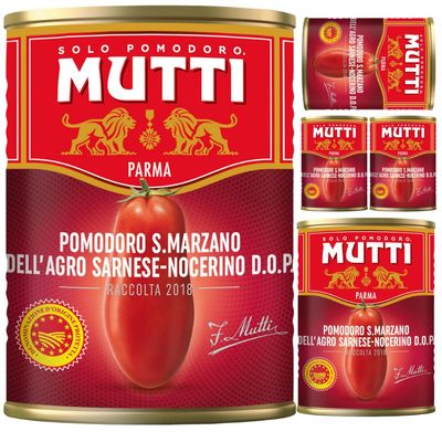 Mutti Peeled Tomatoes San Marzano 400 Gram x 5 Pieces