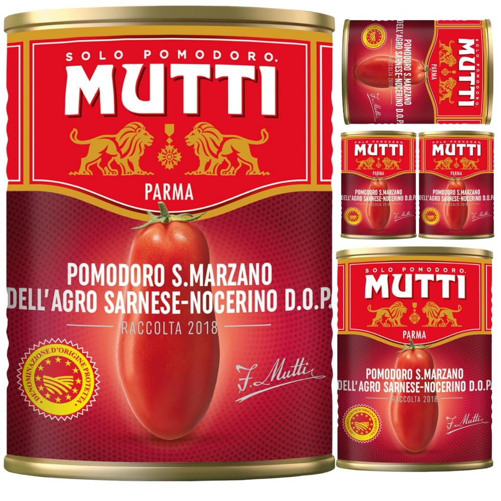 Mutti Peeled Tomatoes San Marzano 400 Gram x 5 Pieces