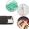 MOTOFITOOL 2Pack Dental Floss Portable Case,Storage 24 Picks, Refillable Glide Floss, Convenient and Hygienic Storage for Travel, Dining Out, Camping(Black) view 4