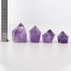 CZAOINCU Home Collections 1PC Natural Brazilian Amethyst Column Purple Crystal Tower Ornaments Drill Crystal Column Gemstone Fengshui Brazilian Amethyst Column (Size : 100-150g) view 2