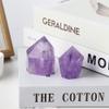 CZAOINCU Home Collections 1PC Natural Brazilian Amethyst Column Purple Crystal Tower Ornaments Drill Crystal Column Gemstone Fengshui Brazilian Amethyst Column (Size : 100-150g) view 4