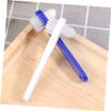 Beavorty 6pcs Dual Heads False Teeth Denture Brush T-Shape Cleaning Tools for Denture Cleaning Double Sided Toothbrush Plaque Removal view 4