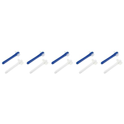 Beavorty 10pcs Denture Cleaning Brush for False Teeth Dual Sided Denture Cleaner for Travel