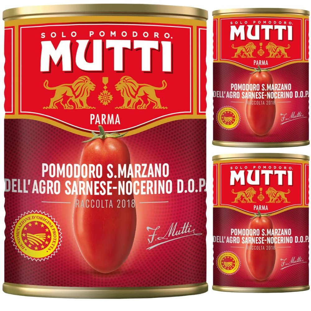 Mutti Peeled Tomatoes San Marzano 400 Gram x 3 Pieces