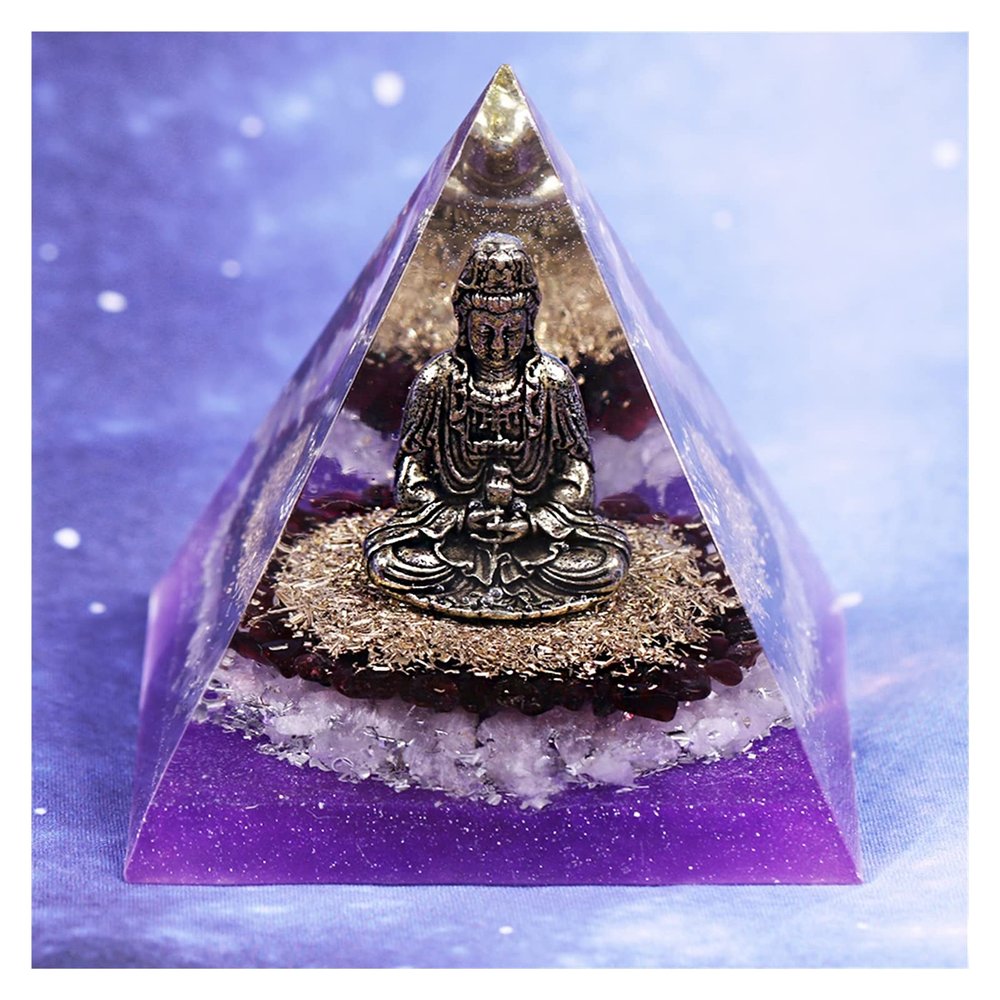 CZAOINCU Home Collections Natural Pyramid Crystal Garnet Pyramid Decoration Jewelry Crafts (Size : 8CM)
