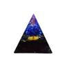CZAOINCU Home Collections Natural Crystal 2.75 Inch Tree of Life Pyramid Lapis Lazuli and Obsidian Crystal Mental Purification Crystal Stone view 1