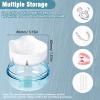 ExcellaElite Dental Retainer Case, Denture Bath Box Leakproof Retainer Boxs Portable Denture Cleaning Kit with Mirror Denture Cup Suitable for Removable Braces Storage Soaking Cleaning view 4
