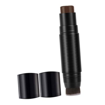 Healeved Beard Shaping Filler and Concealer Stick 2-in-1 Deep Brown Large Size Beard Filling Tool for Men Thickening and Styling Facial Hair Grooming