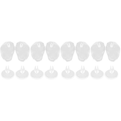 Healeved 8pairs Silicone Toe Protector Cushions for Thong Sandals Non-Slip Forefoot Pads for Flip-Flops and Open-Toe Shoes