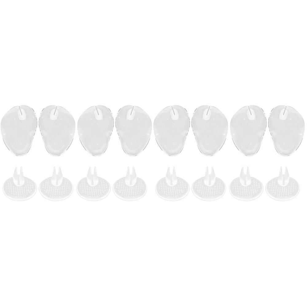 Healeved 8pairs Silicone Toe Protector Cushions for Thong Sandals Non-Slip Forefoot Pads for Flip-Flops and Open-Toe Shoes