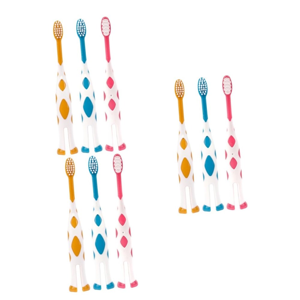 minkissy 18pcs Boys and Girls Toothbrush Soft Bristle Fashion Handle Toothbrushes for Boy Girl Bathroom Accessories