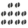 10 Pairs Silicone Adhesive Eyeglass Nose Pads, 3.5mm Thickness Adhesive Anti Slip Glasses Nose Grips with Air Bag for Glasses Sunglasses Thin Nose Pads Eyeglasses (Black) view 1