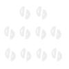 10 Pairs Silicone Adhesive Eyeglass Nose Pads, 3.5mm Thickness Adhesive Anti Slip Glasses Nose Grips with Air Bag for Glasses Sunglasses Thin Nose Pads Eyeglasses (Clear) view 1