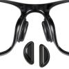 10 Pairs Silicone Adhesive Eyeglass Nose Pads, 3.5mm Thickness Adhesive Anti Slip Glasses Nose Grips with Air Bag for Glasses Sunglasses Thin Nose Pads Eyeglasses (Black+Clear) view 3