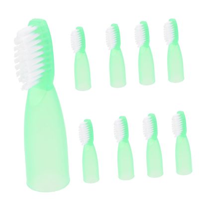 Beaupretty Prison Anti-self- Toothbrush 10pcs Mini Small Toothbrush Set Soft Short Handle Portable Cleaning Tool for Detention and Psychiatric Care, Light Green