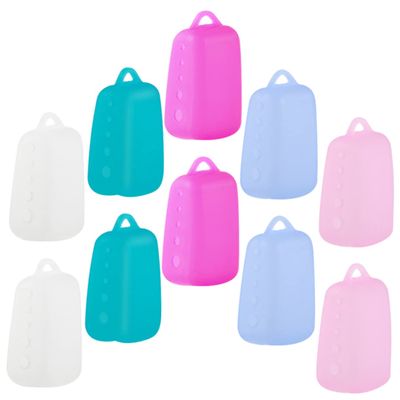 Beavorty 20pcs Silicone Toothbrush Head Covers for Travel Portable Toothbrush Protective Case Silicone Cap for Head Protector