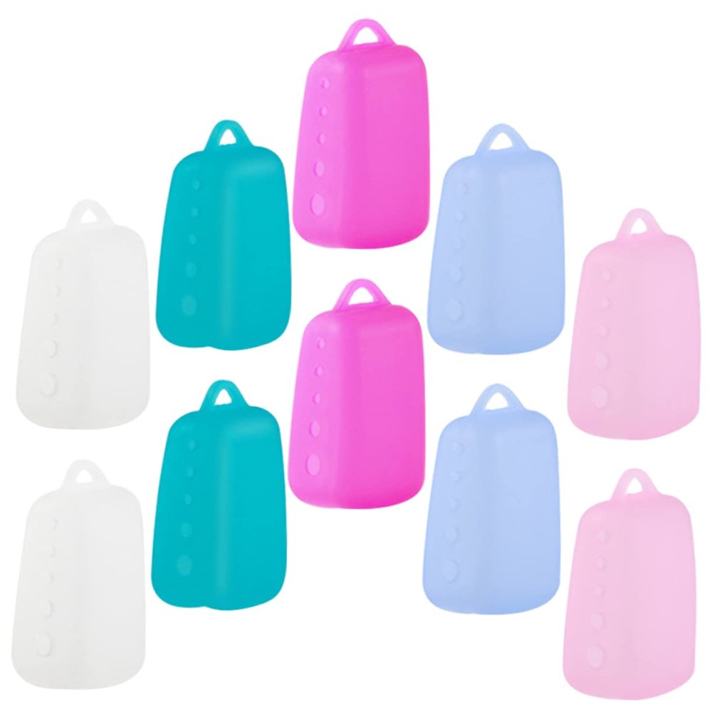 Beavorty 20pcs Silicone Toothbrush Head Covers for Travel Portable Toothbrush Protective Case Silicone Cap for Head Protector