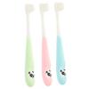 minkissy 3pcs Boys and Girls Travel Toothbrush Boy Manual Brush Ergonomic Design for Household Daily Use Teeth Clean Tools Random Color view 1