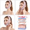 Face Slimming Cheek Mask for Women & Men Tighten and Sculpt Lower Jaw Support V Line Face Jaw and Chin Support Strap Breathable Material (Pink) view 3