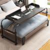 Hospital Table Over Bed For Home Use Swivel,over The Bed Table With Wheels,Adjustable Height Table,Hospital Bed Table,Chair Cart,laptop Desk For Bed,Recliner Table,Perfect For Hospital Families view 1