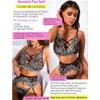QIUXWJSX Women's Lingerie Set Lace Brassiere Garter Belt Sexy Garter Belt Bras and G-String bodysuit/B/XXL view 4