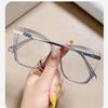 FUQINQINGOZ Anti Eye Strain Computer Readers Eyeglasses Anti Blue Light Unbreakable Reading Glasses Oversized Flat Light Mirror (Color : C3, Size : +300) view 2
