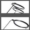 FUQINQINGOZ Retro Round Personality Reading Glasses Sturdy Anti Blue Light Computer Readers Eyewear Anti Glare Flat Light Mirror (Color : C2, Size : +150) view 4