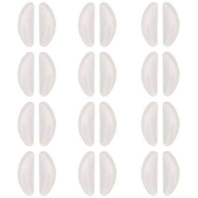 10Pairs Eyeglasses Non-Slip Silicone Nose Pieces Pads, Adhesive Glasses Nose Pads Cushions for Eyeglass Sunglasses(White2.5mm)