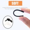 10 Pairs Eyeglasses Replacement Temples, Comfortable Eyeglass End Tips Ear Sock Pieces, Silicone Tube Sleeve End Tips for Thin Metal Eyeglass Legs(Black/Grey) view 3
