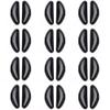10Pairs Eyeglasses Non-Slip Silicone Nose Pieces Pads, Adhesive Glasses Nose Pads Cushions for Eyeglass Sunglasses(Black1.8mm) view 1