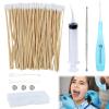 Tonsil Stone Remover Vacuum, Tonsil Flosser Halitosis Removal Tool Set with LED Light Reusable Manual Flexibility Remover Irrigator Get Rid of Bad Breath Syringe Kit with Swabs for Men Women view 1
