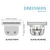 T-Blade Detachable Replacement blades Compatible with Wahl Trimmers 9864/9864SS/9686/9818A/9854L/9876L/9854 etc. (3 Pack) view 2