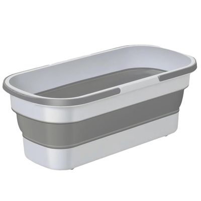 Multi-Purpose Rectangular Cleaning Bucket Collapsible Rectangular Handy Basket/Bucket Foldable Dish Tub Collapsible Long Mop Bucket for Housework