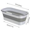 Multi-Purpose Rectangular Cleaning Bucket Collapsible Rectangular Handy Basket/Bucket Foldable Dish Tub Collapsible Long Mop Bucket for Housework view 2