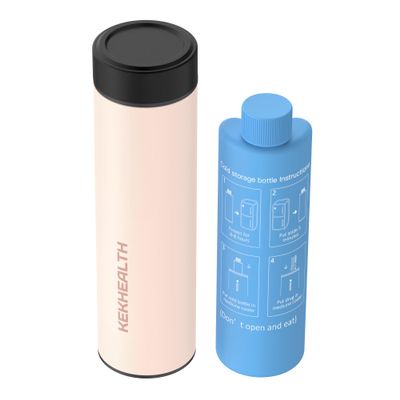 KEKHEALTH Insulin Cooler Travel Case Medicine Cool Bag 60H 3 Insulin Pens with QR Medical Travel Tag,Diabetic Travel Kits with Biogel Ice Pack (Rose Quartz)